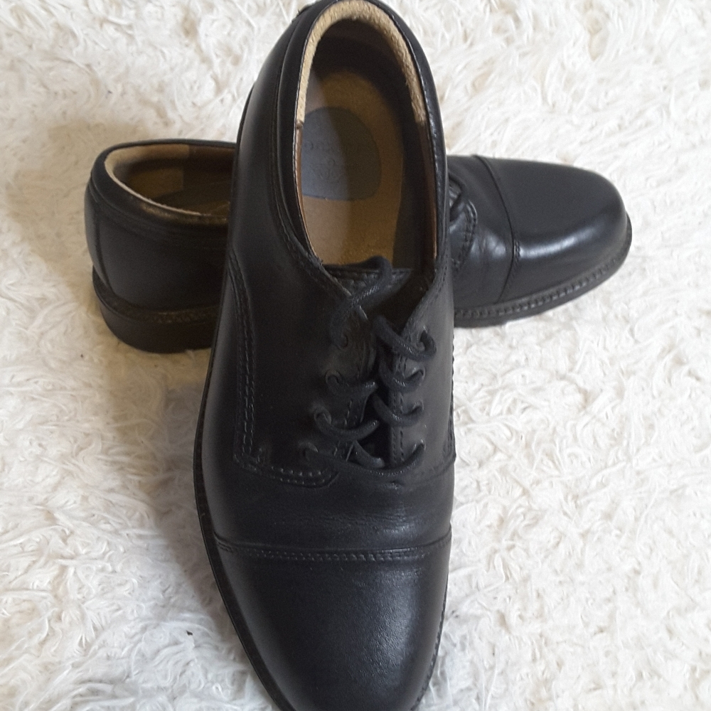 Dockers Gordon 090-2214 black leather cap toe lace up oxford size 10.5M